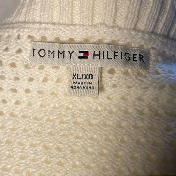 Tommy Hilfiger Button Front Cardigan W/ Waist Drawstring Womens Size XL - Picture 4 of 7